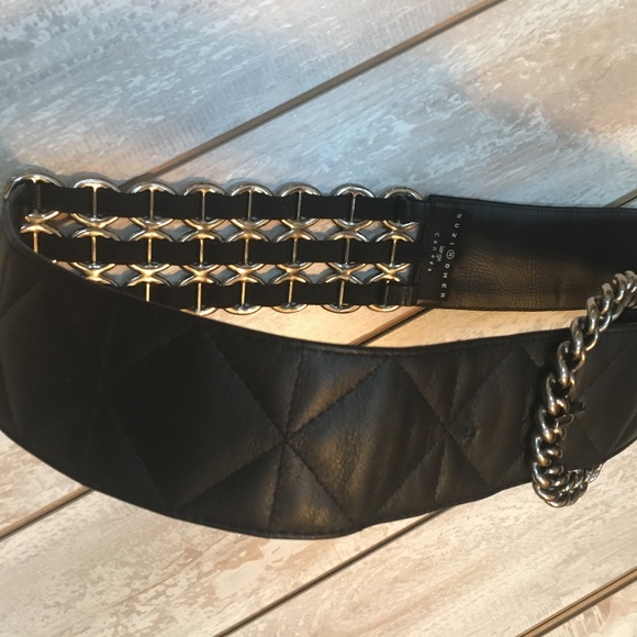 Designer Suzi Roher Genuine Leather Quilted Belt main image 8